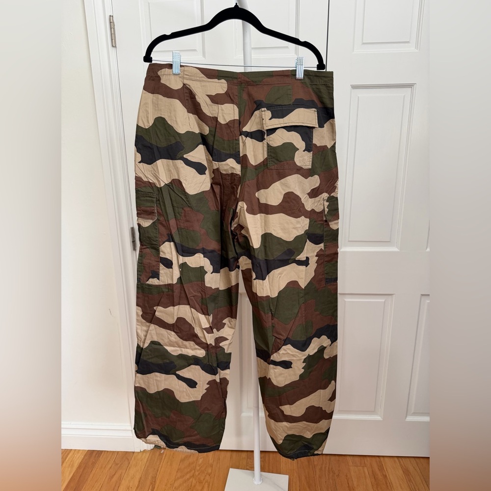 NWT Good American Women's Parachute Green Camo Cargo Pants Size L - Picture 10 of 11